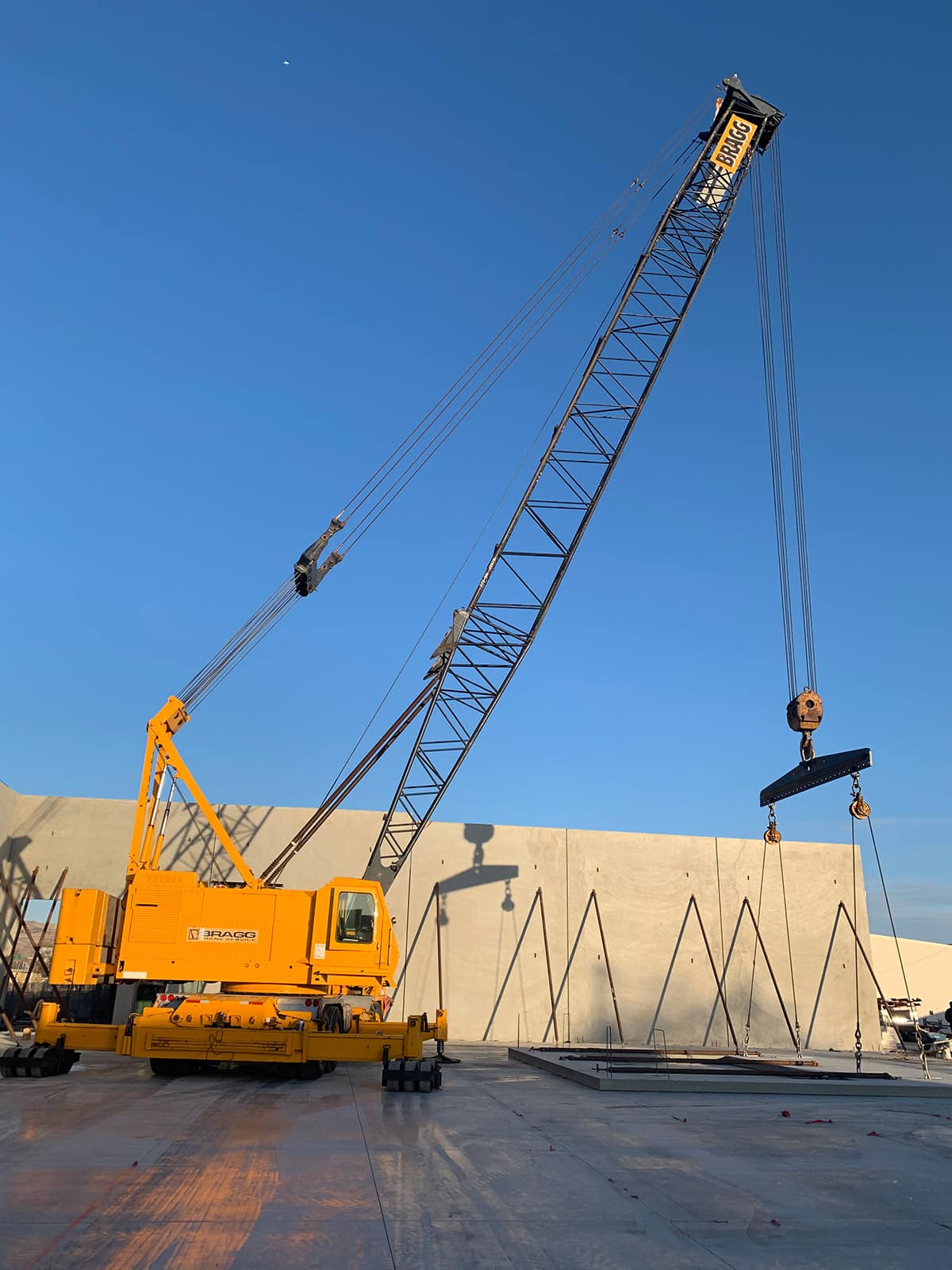 crane being used at site
