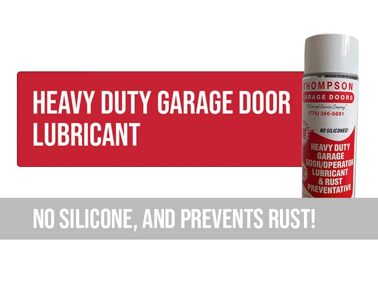 thompson garage doors heavy duty garage door lubricant with no silicone no rust