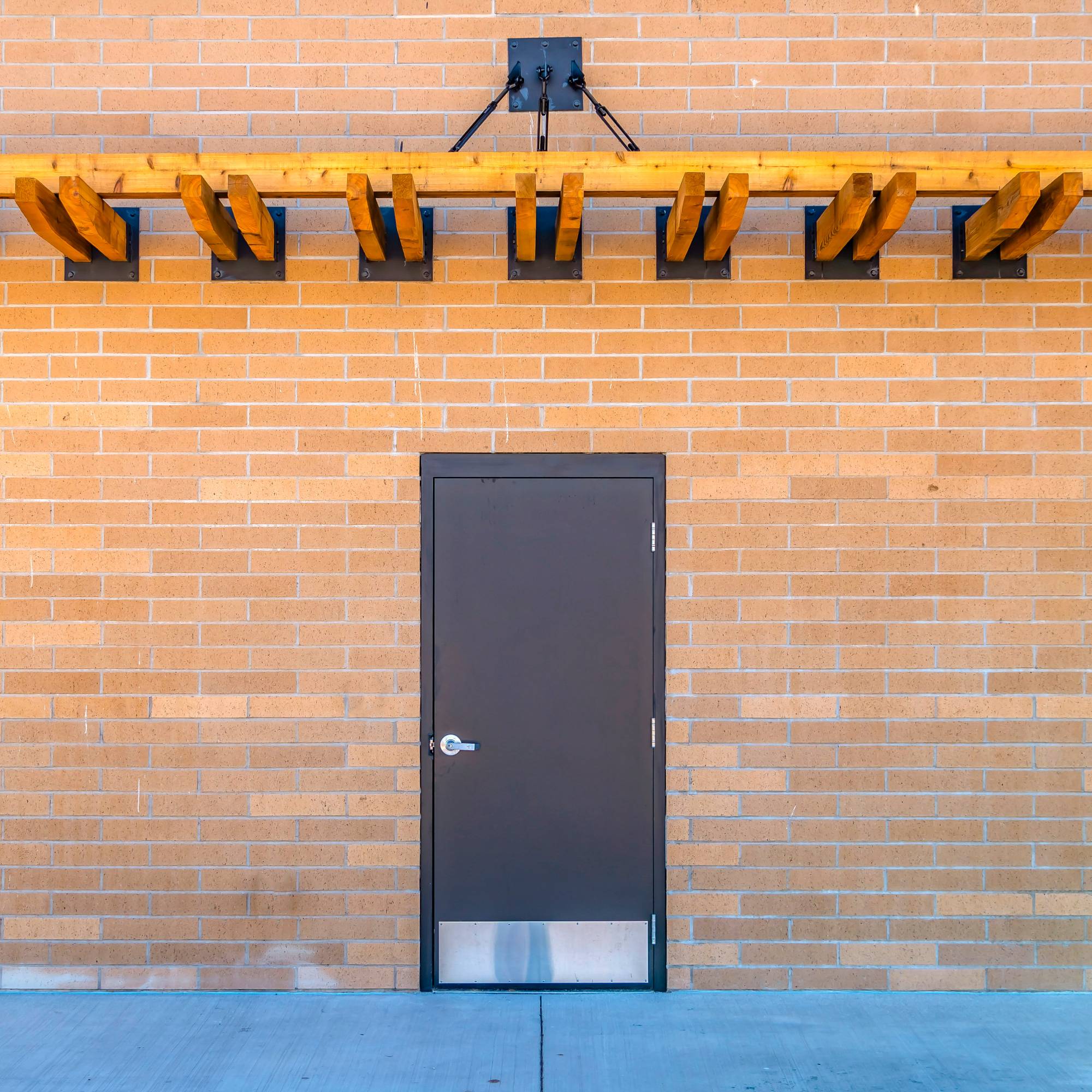 garage door with man door