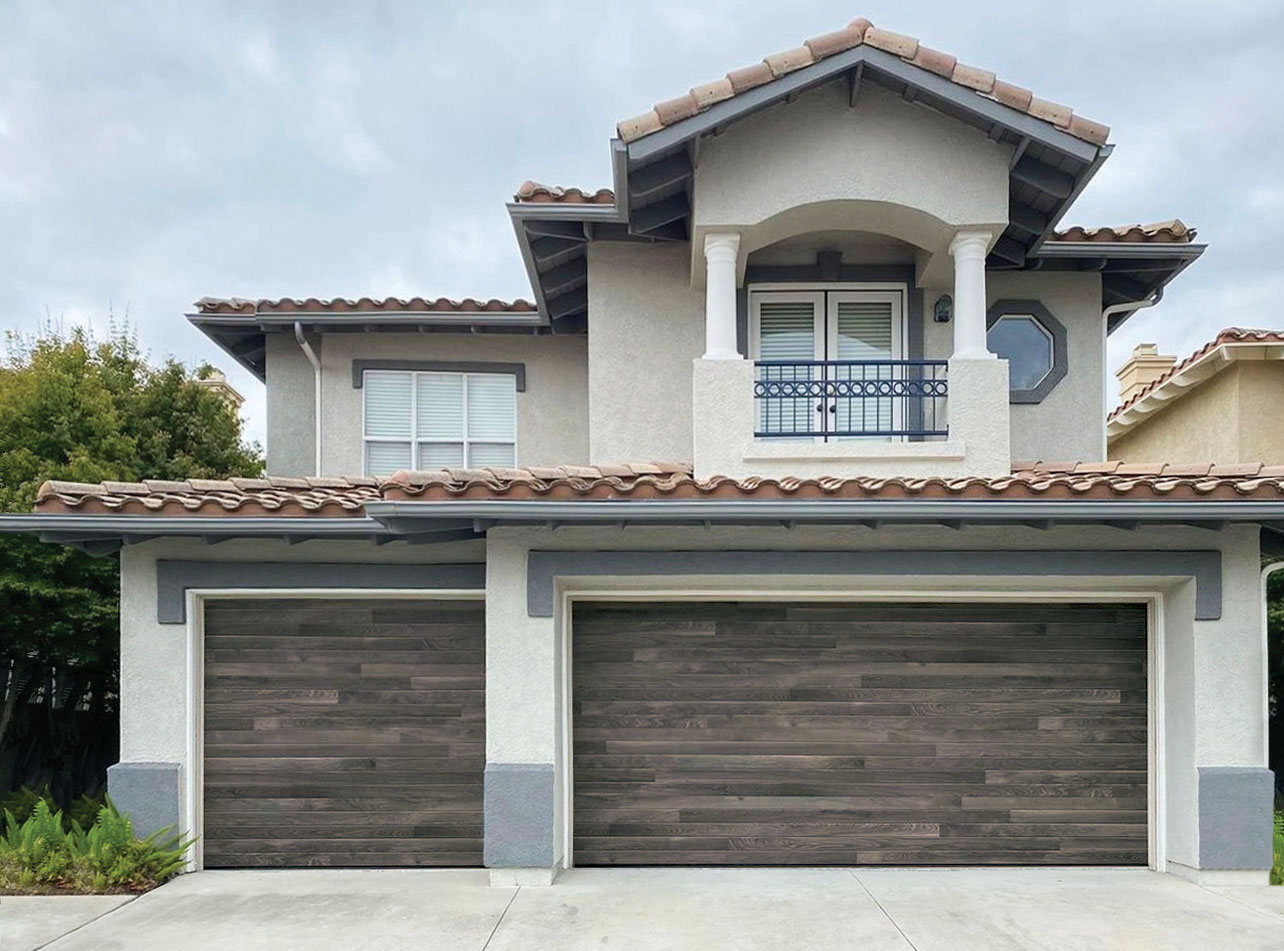 faux wood garage doors