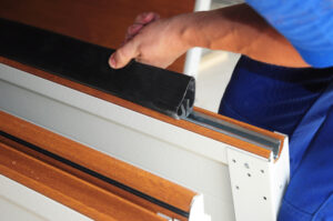 Garage door seal installation