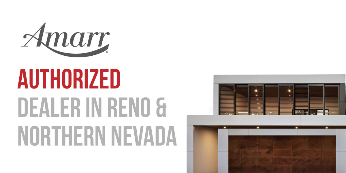 amarr Amarr garage door installed on luxury home in Reno Nevada