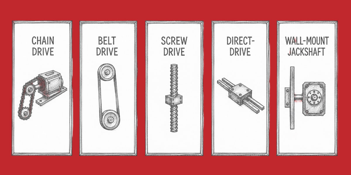 Homeowner choosing the best garage door opener